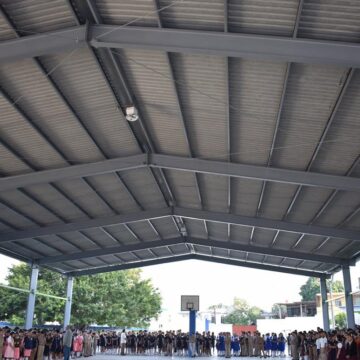 Lleva Gobierno de Tamaulipas mejoras a Secundaria 7 en Tampico.