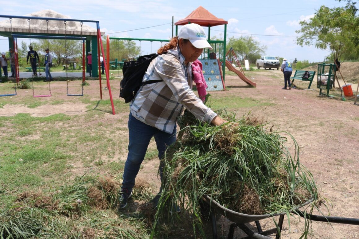 Plan Unidos por Tamaulipas rescata y limpia espacios recreativos.