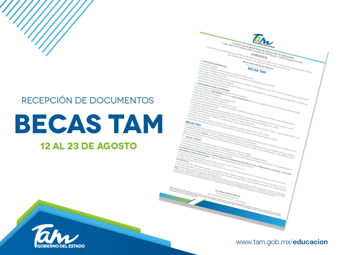 SET-142-2019.-Próximamente trámite Becas Tam Próximamente trámite Becas Tam
