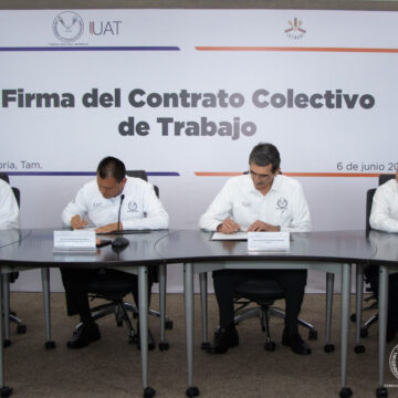 Firman UAT y sindicato académico contrato laboral 2019