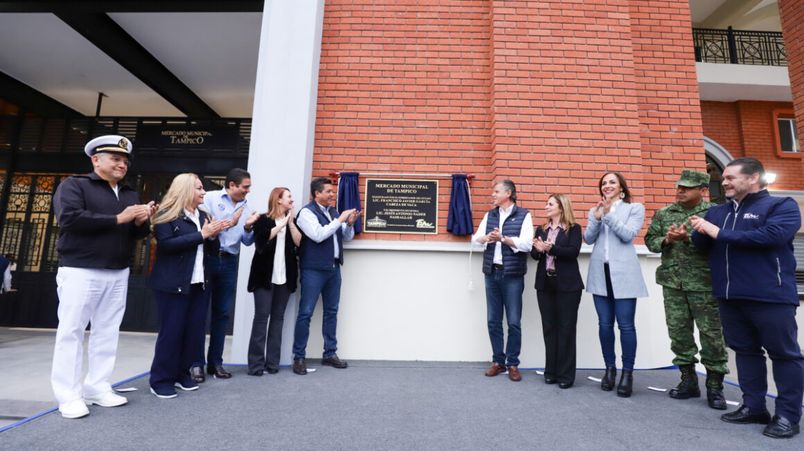Entrega gobernador el mercado municipal de Tampico