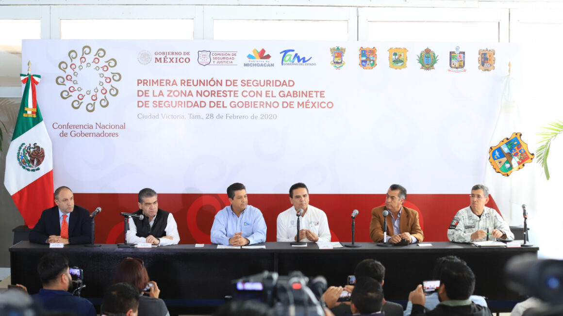 Se reúnen en Tamaulipas Gobernadores de la Comisión de Seguridad de la CONAGO.