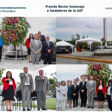 Rinde la UAT homenaje a sus fundadores