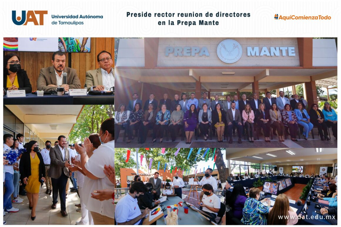 6-1 Rector de la UAT preside en la Preparatoria Mante reunión de Colegio de Directores