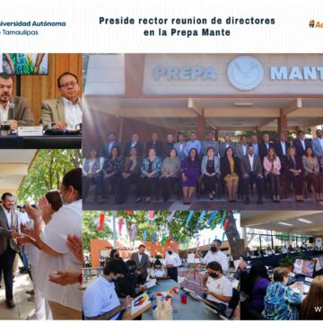6-1 Rector de la UAT preside en la Preparatoria Mante reunión de Colegio de Directores