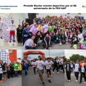 6 (4) Preside rector convivencia deportiva en la Facultad de Enfermería Victoria