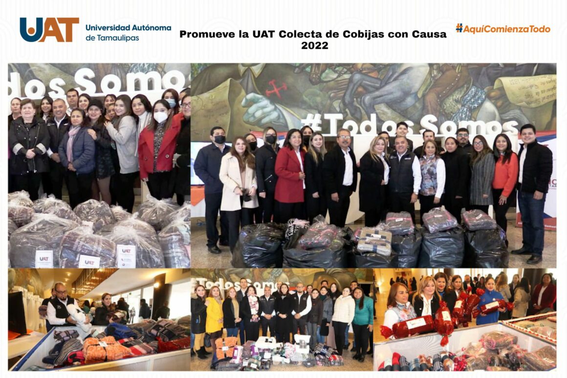 collage cobijas Promueve la UAT Colecta de Cobijas Con Causa 2022
