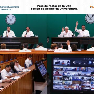 Preside rector de la UAT trabajos de la Asamblea Universitaria