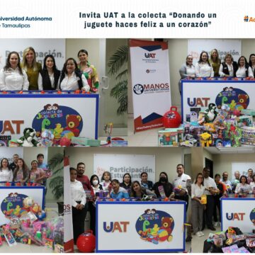 Invita UAT a la colecta “Donando un juguete haces feliz a un corazón”