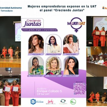Mujeres emprendedoras exponen en la UAT el panel “Creciendo Juntas”