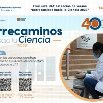 Promueve UAT estancias de verano “Correcaminos hacia la ciencia 2023”