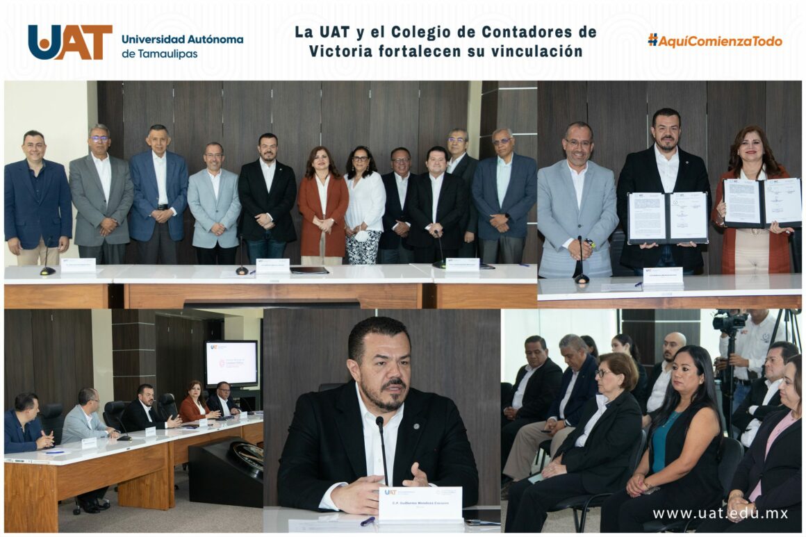6-1 La UAT y el Colegio de Contadores de Victoria firman convenio de colaboración