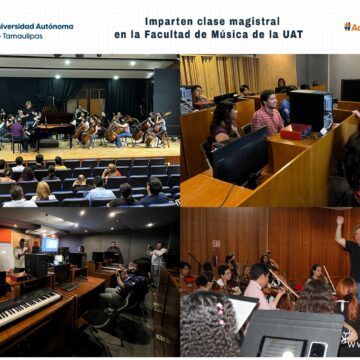 Imparten clase magistral en la Facultad de Música de la UAT