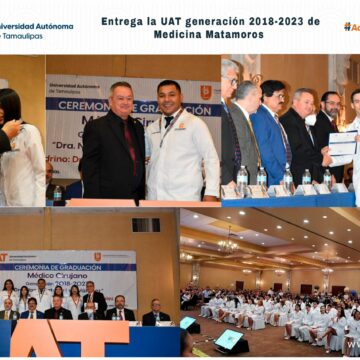 Entrega la UAT generación 2018-2023 de Medicina Matamoros 
