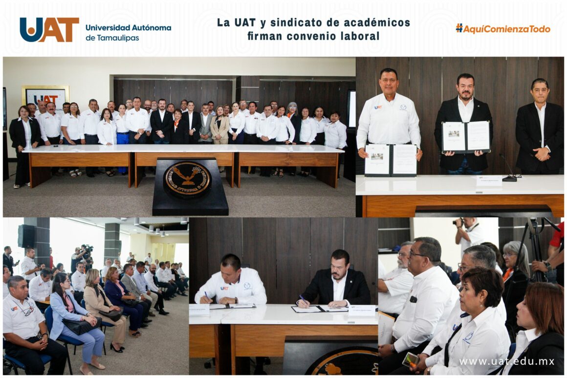 sindicato La UAT y su sindicato académico firman contrato colectivo de trabajo