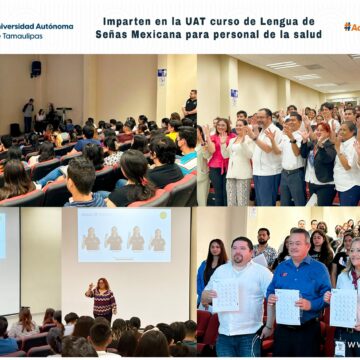 Imparten en la UAT curso de Lengua de Señas Mexicana para personal de salud