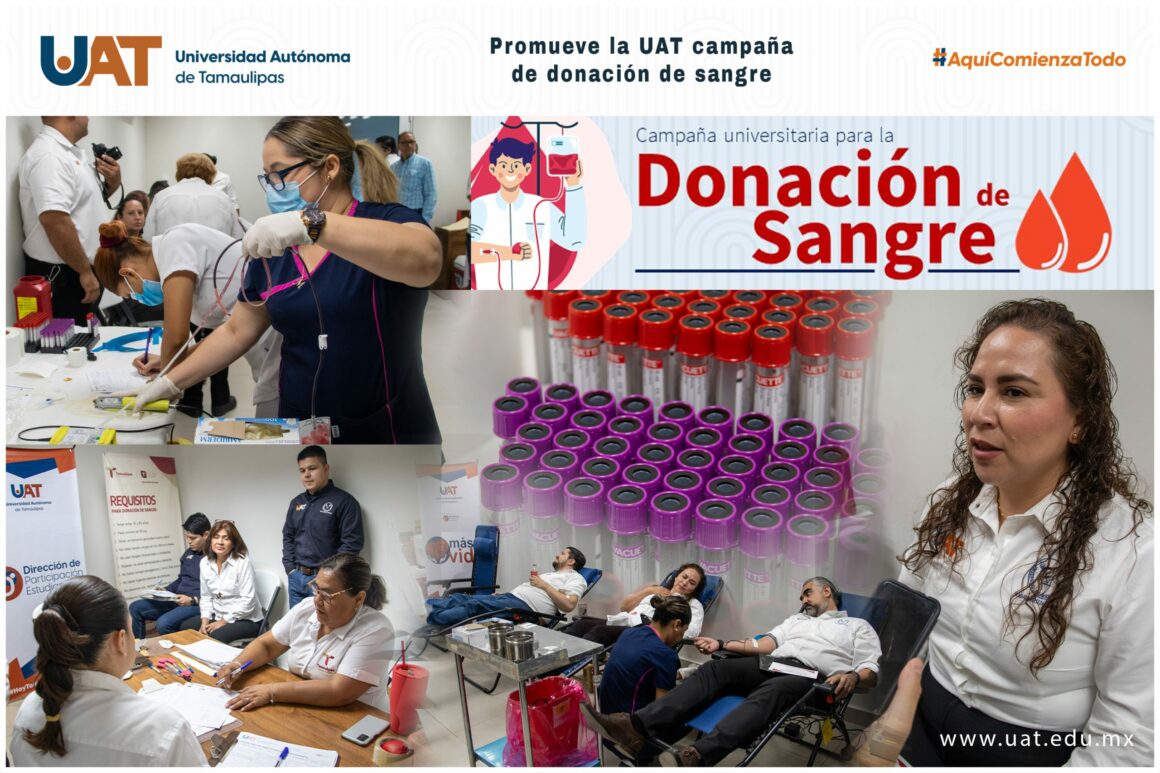 6 (11) Promueve la UAT campaña de donación sangre Más Vida