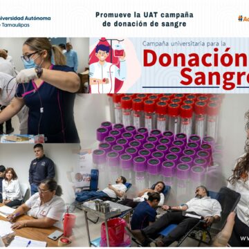 Promueve la UAT campaña de donación sangre Más Vida