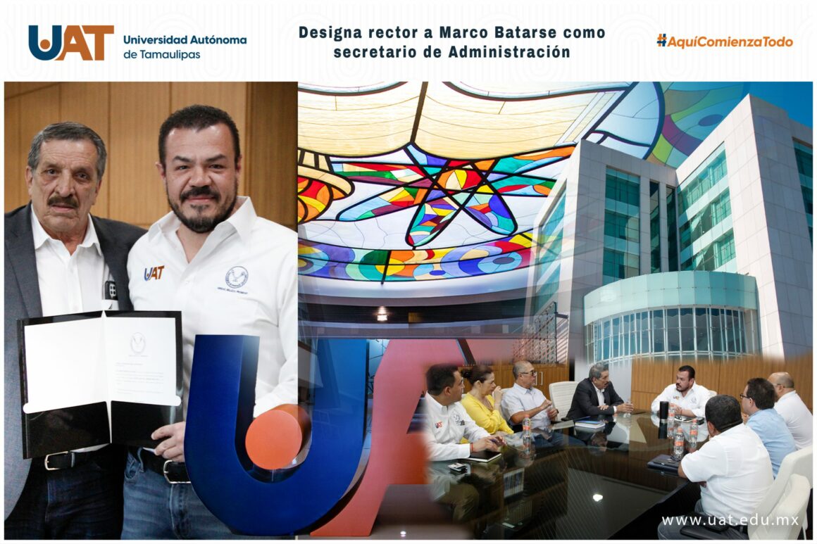 foto 1 secretario de administarción 03 07 2023 Designa rector a Marco Batarse como secretario de Administración de la UAT