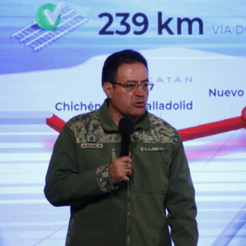NotiPress - Óscar David Lozano Águila Mañanera 04-12-2023 Sergio F Cara (NotiPress) Tren Maya: avance al 80% en el Tramo 4 a 15 días de su inauguración