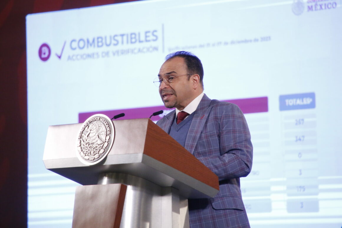 NotiPress - David Aguilar Romero Mañanera 11-12-2023 Sergio F Cara (NotiPress) (1) Promedia gasolina 23.12 pesos por litro en México