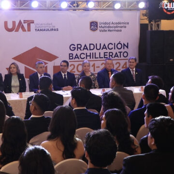 Gradúa la UAT a 270 egresados del bachillerato en Valle Hermoso