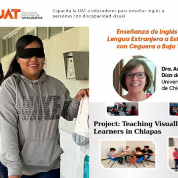Capacita la UAT a educadores para enseñar inglés a personas con discapacidad visual