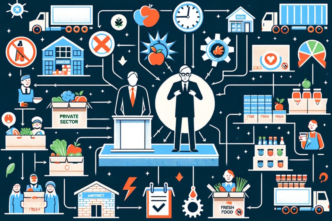 NotiPress - Diagrama empresarial Sergio F Cara (NotiPress_Composición) El «sistema alternativo» que propone el Gobierno para el reparto de alimentos tras crisis
