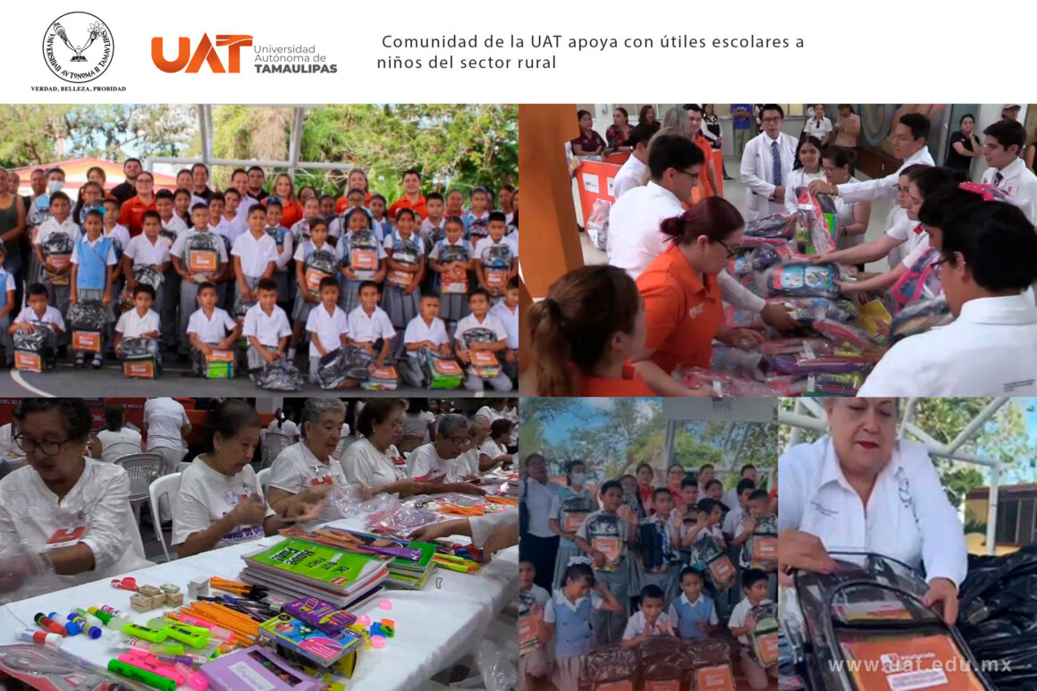1 copia Comunidad de la UAT apoya con útiles escolares a niños del sector rural
