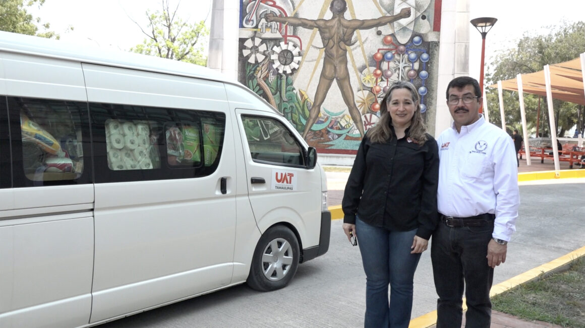 Envía la UAT víveres en apoyo a damnificados de Reynosa 