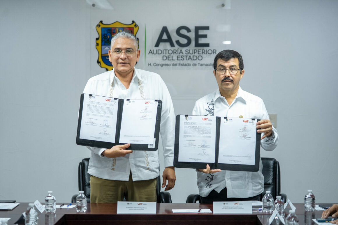 1 (23) Firman convenio la UAT y la Auditoría Superior del Estado